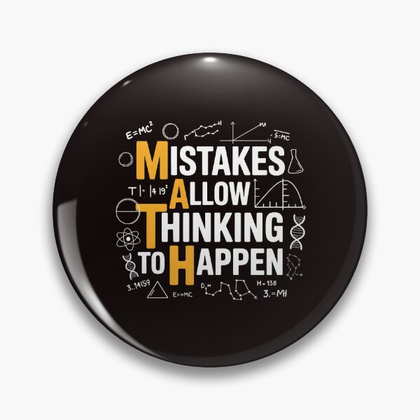 Item preview, Math Mistakes Allow Thinking To Happen – Funny Math Saying Classroom Design designed and sold by Redgiant87x.