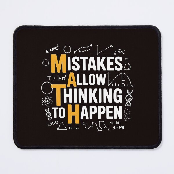 Item preview, Math Mistakes Allow Thinking To Happen – Funny Math Saying Classroom Design designed and sold by Redgiant87x.