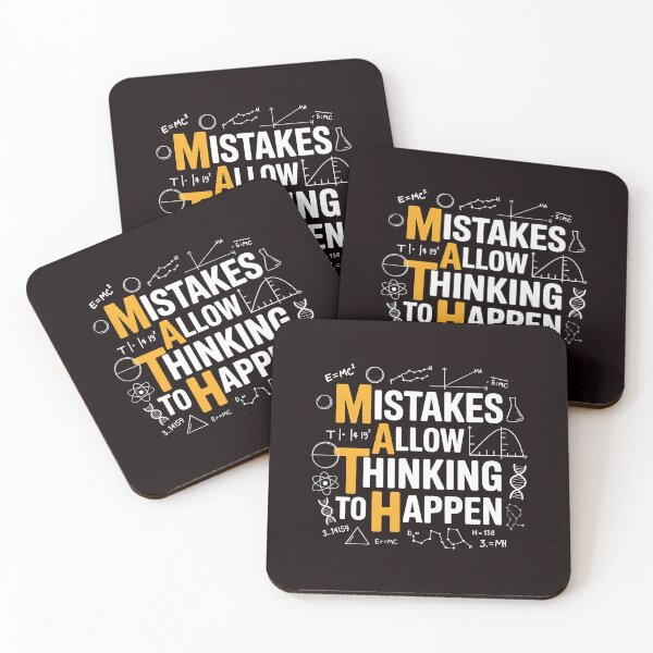 Item preview, Math Mistakes Allow Thinking To Happen – Funny Math Saying Classroom Design designed and sold by Redgiant87x.