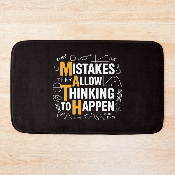 Item preview, Math Mistakes Allow Thinking To Happen – Funny Math Saying Classroom Design designed and sold by Redgiant87x.