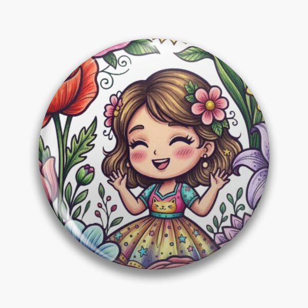 Item preview, Beautiful flowers and a cute little girl. designed and sold by PP&RAINBOW SHOP.