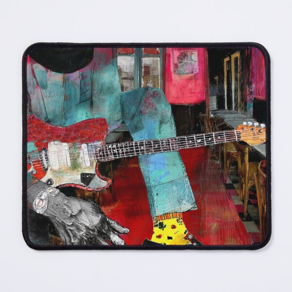 Item preview, Vibrant Guitarist in a Cafe designed and sold by alexgeiart.