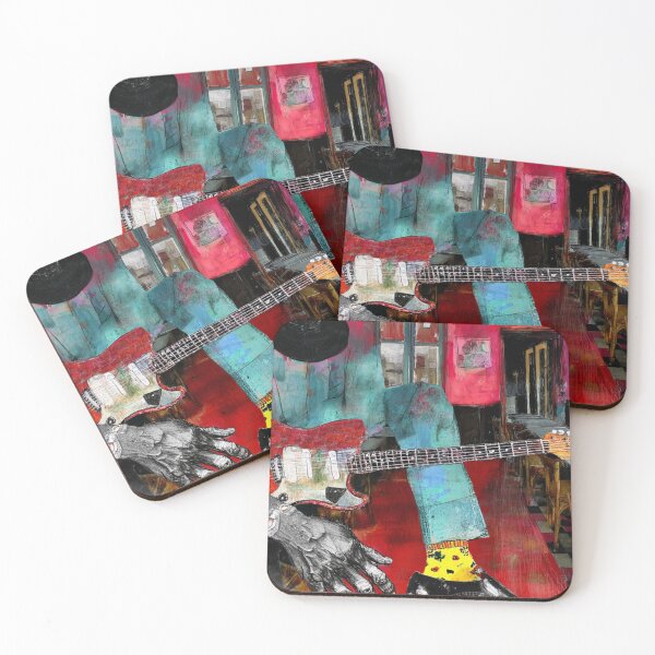Item preview, Vibrant Guitarist in a Cafe designed and sold by alexgeiart.