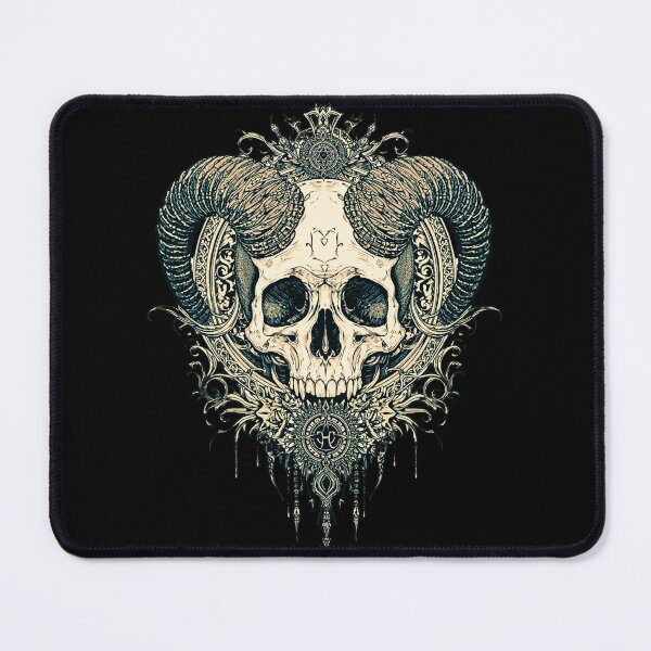 Item preview, Aries Skull Zodiac Design – Gothic Aries Ram Skull, Dark Astrology Aesthetic designed and sold by SKULLARTISTRY.
