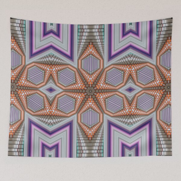 Item preview, Geometric Metallic Symmetry Abstraction designed and sold by ScreenPin.