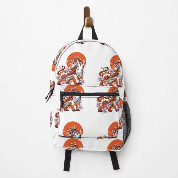 Item preview, Powerful Japanese Tiger Illustration with Sakura Flowers designed and sold by LittleSmileArt.