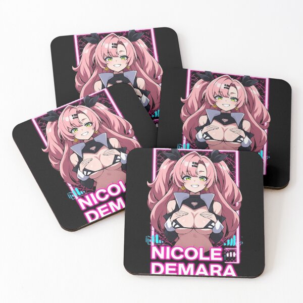 Item preview, Pink-Haired Cyber Siren in Neon Glow – Bold Anime Pin-Up designed and sold by Jimakmo.