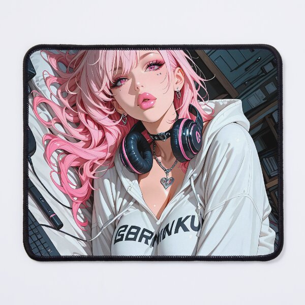 Item preview, RIPLEY: Cyber Gamer Waifu Anime Gaming Room Poster designed and sold by BorgSpareParts.