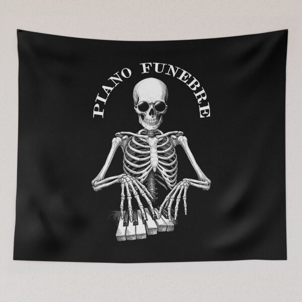 Item preview, Gothic Pianist Piano Funebre Funny Skeleton Musician Music designed and sold by GrandeDuc.