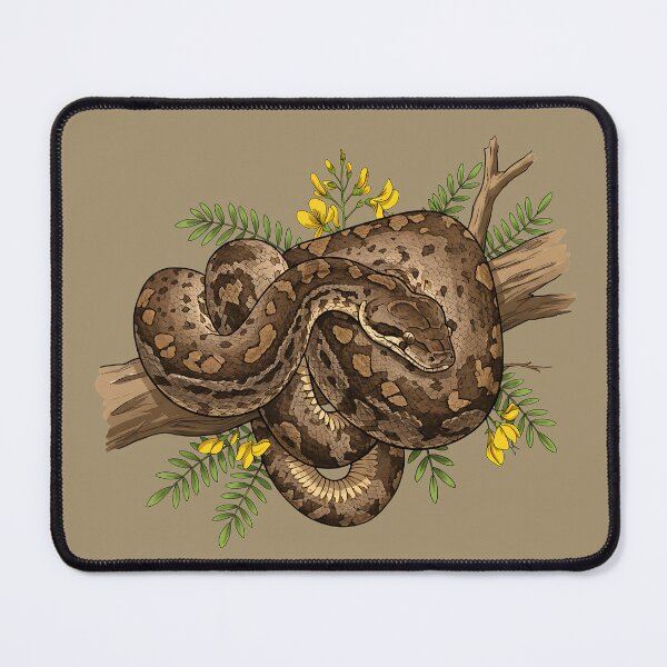 Item preview, African Rock Python with Yellow Blossoms designed and sold by BirdsnStuff.