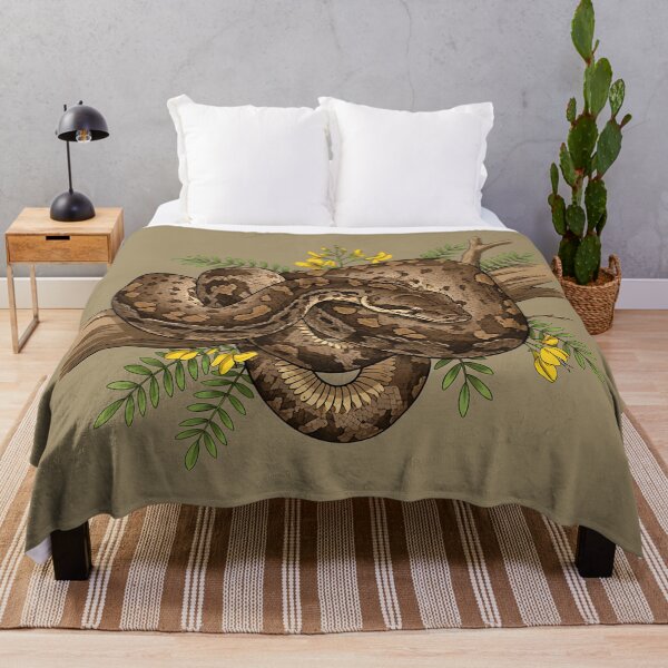 Item preview, African Rock Python with Yellow Blossoms designed and sold by BirdsnStuff.