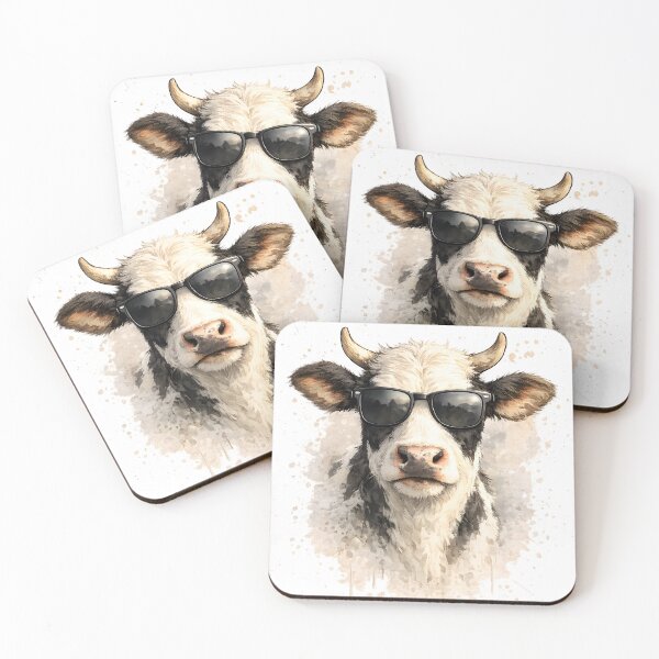 Item preview, Cool cow with sunglasses designed and sold by giachem99.