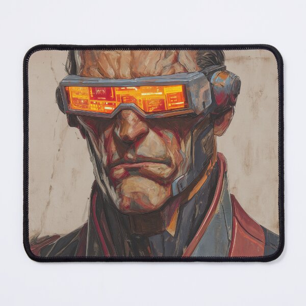 Item preview, Corporate Surveillance Officer – Cyberpunk Authority Portrait designed and sold by PlanetBPop.