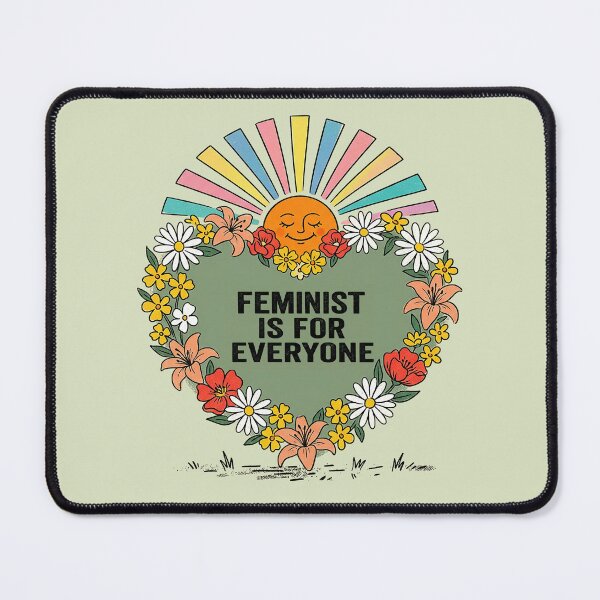 Item preview, Feminism Is For Everyone Groovy Floral Print designed and sold by bolimj.