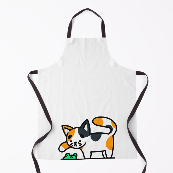 Item preview, Cat with Frog_Black and Orange designed and sold by CalmSketch Art.