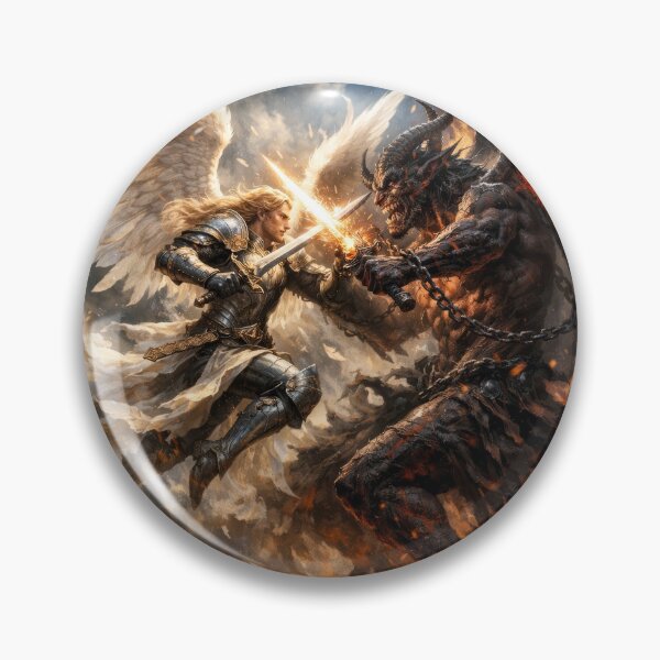 Item preview, Epic Angel vs Demon Battle – Celestial War Between Good and Evil Fantasy Artwork designed and sold by DrakariArt.