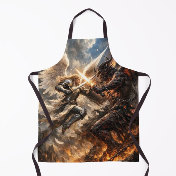 Item preview, Epic Angel vs Demon Battle – Celestial War Between Good and Evil Fantasy Artwork designed and sold by DrakariArt.