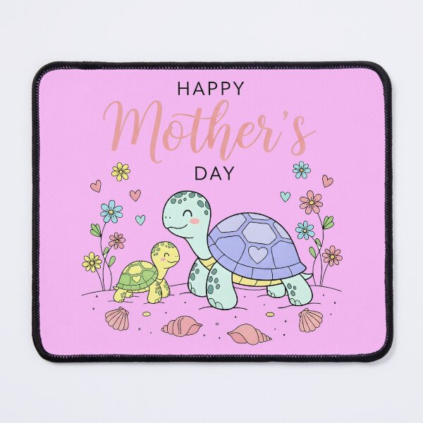 Item preview, Happy Mother’s Day – Mama and Baby Sea Turtle Illustration designed and sold by Sea Gem.