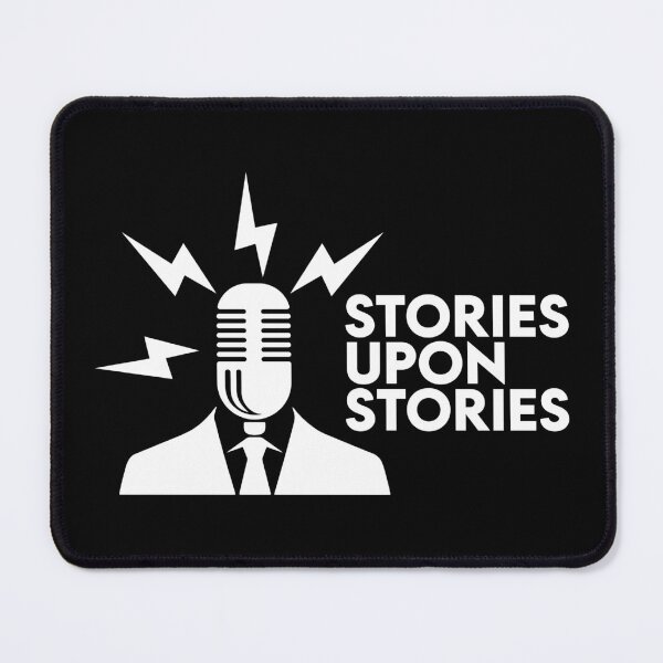 Item preview, STORIES UPON STORIES LOGO (WHITE) designed and sold by STORIESUPONPOD.