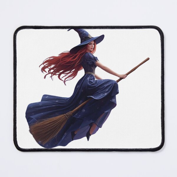 Item preview, Flying Witch on Broom designed and sold by BlondeBalance.
