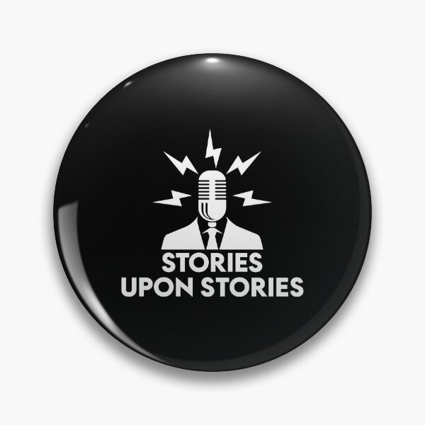Item preview, STORIES UPON STORIES LOGO STACK (WHITE) designed and sold by STORIESUPONPOD.