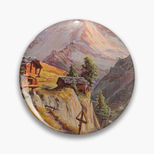Item preview, Vintage Zermatt Matterhorn Switzerland poster designed and sold by KALEIDOSCOPE UK.