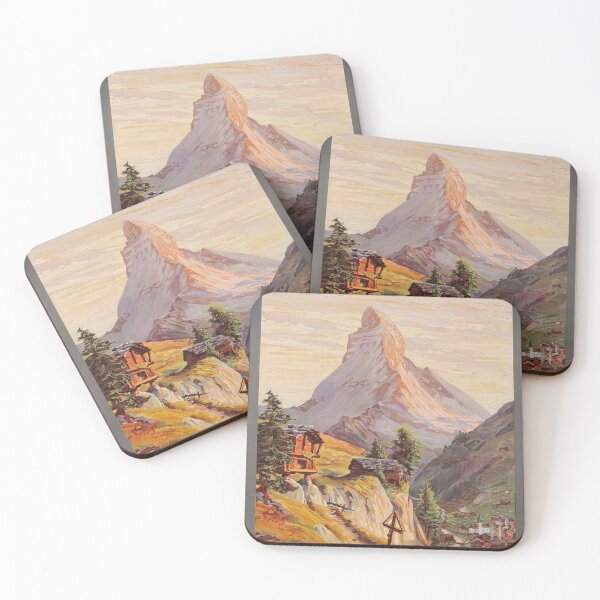 Item preview, Vintage Zermatt Matterhorn Switzerland poster designed and sold by KALEIDOSCOPE UK.