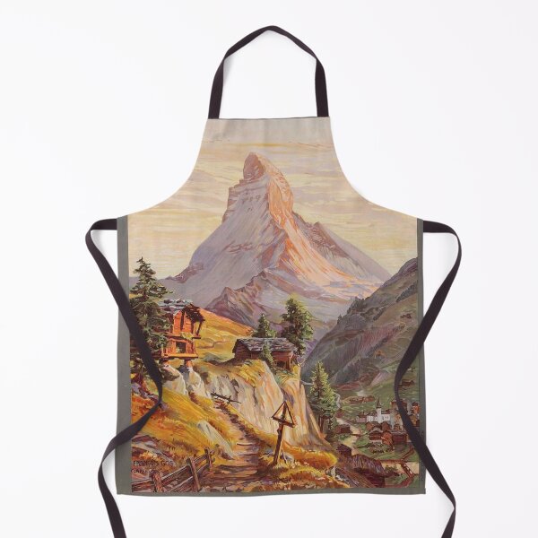 Item preview, Vintage Zermatt Matterhorn Switzerland poster designed and sold by KALEIDOSCOPE UK.