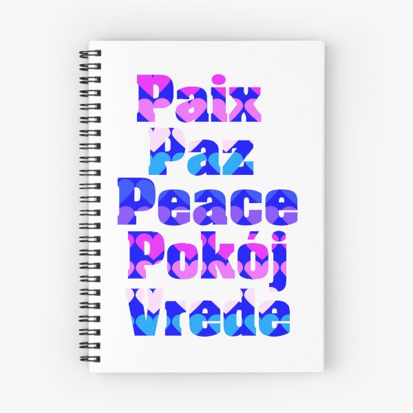 Item preview, Multilingual Peace Typography with Pastel Hearts Peace Paix Paz Pokój Vrede Love and Unity Design designed and sold by ValeriesGallery.