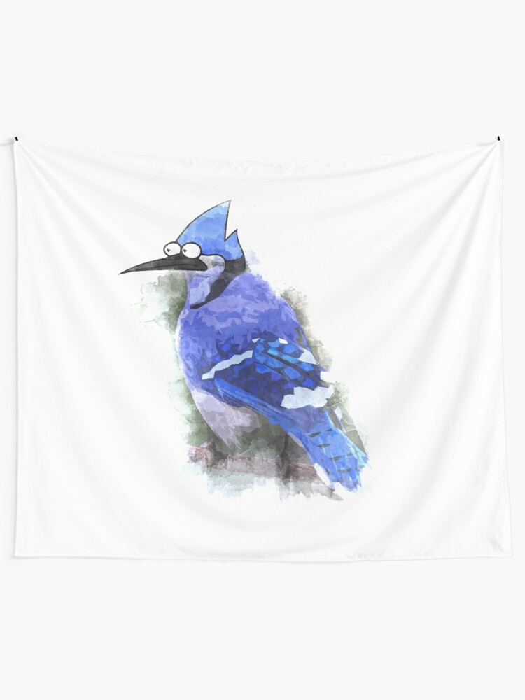 Mordecai The Blue Jay Tapestry By Biibee Redbubble