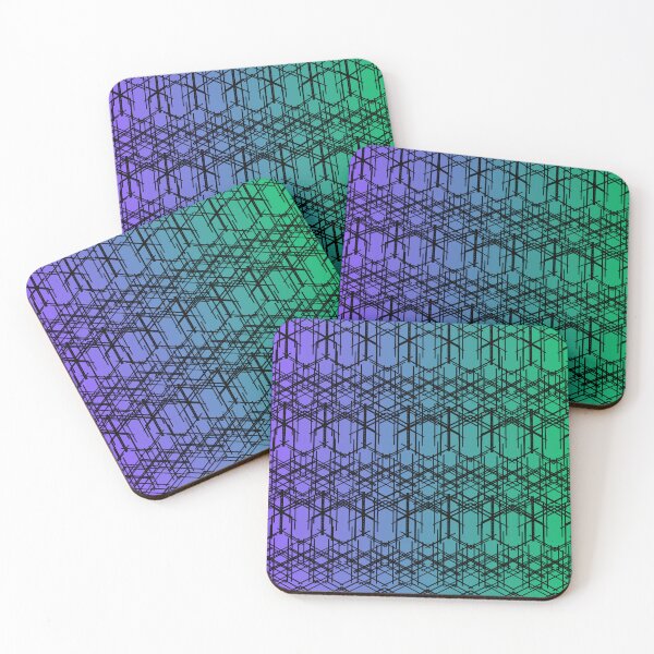 Item preview, Modern Geometric Grid Pattern – Abstract Hexagon Line Art Design designed and sold by kpwi_maduwanthi.