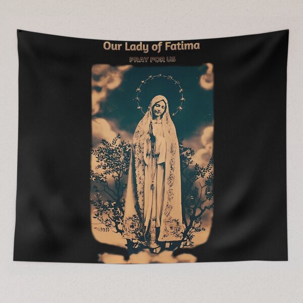Item preview, Our Lady of Fatima pray for us designed and sold by ✠Extra✠Ecclesiam✠Nulla✠Salus✠.