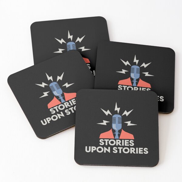 Item preview, STORIES UPON STORIES LOGO STACK (COLOR) designed and sold by STORIESUPONPOD.