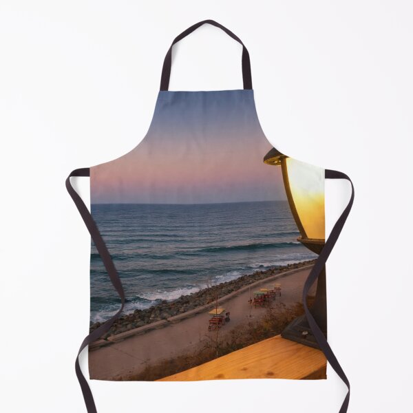 Item preview, Coastal Sunset Lamp – Peaceful Sea View at Dusk Photography designed and sold by Dlilium.