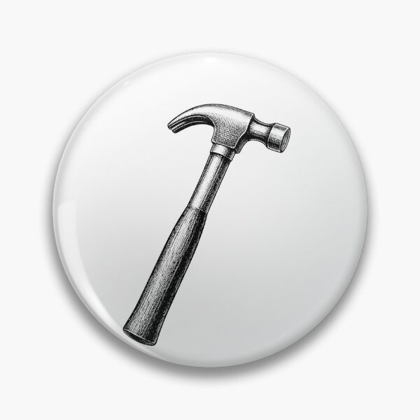 Item preview, Vintage Hammer Engraving Victorian Tool Illustration Antique Claw Hammer designed and sold by sweetsixty.