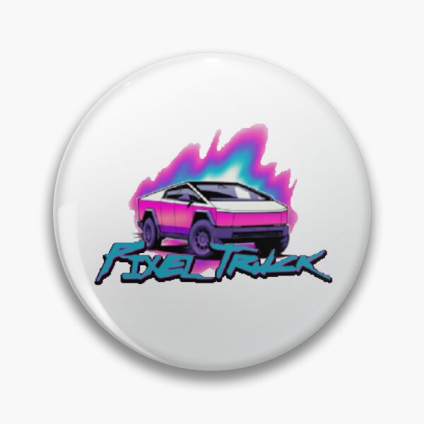Item preview, Synthwave Pixel Cybertruck 80s Neon designed and sold by Heaton-B-Design.