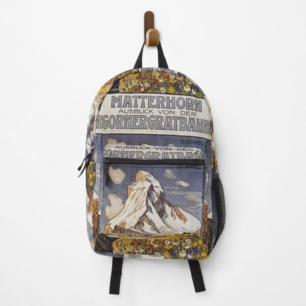 Artikelvorschau, Zermatt Matterhorn Schweiz Vintage Poster Klettern entworfen und verkauft von KALEIDOSCOPE UK.