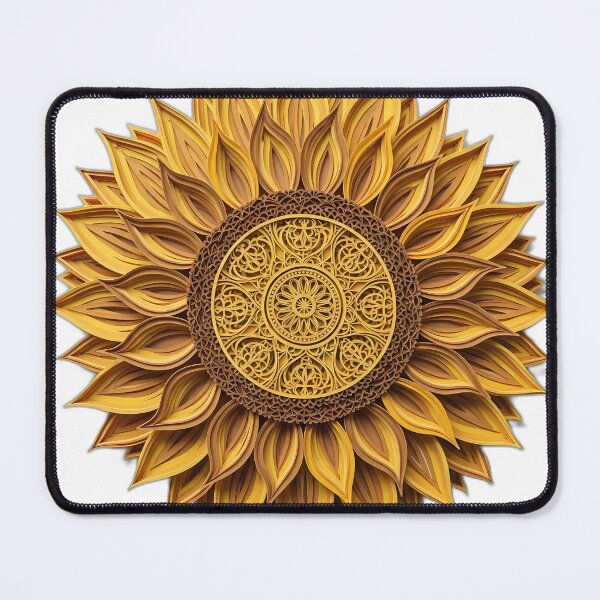 Item preview, Layered Paper Cut Sunflower designed and sold by pumsquare.