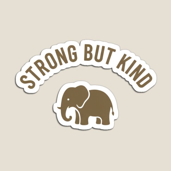 Item preview, Strong But Kind Elephant T-Shirt - Minimalist African Savanna designed and sold by SavannaStrikes.