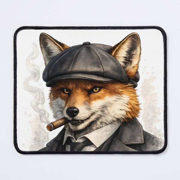 Item preview, Cool fox gangster style illustration designed and sold by giachem99.