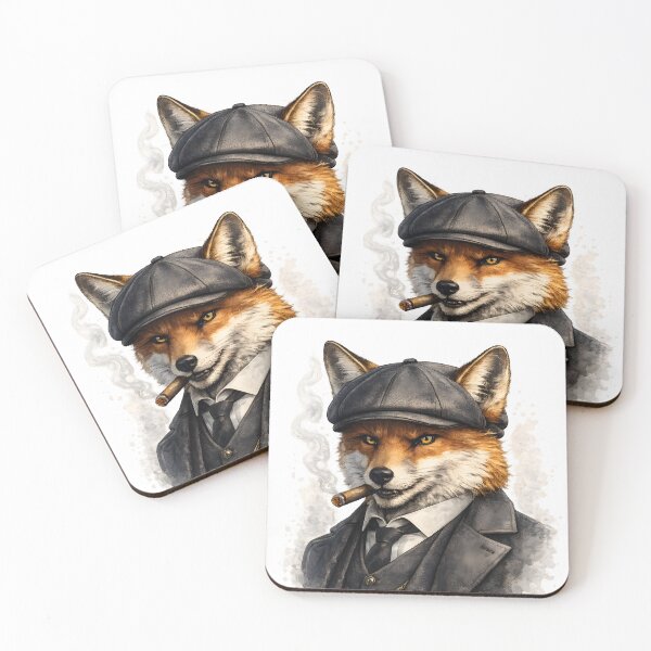 Item preview, Cool fox gangster style illustration designed and sold by giachem99.