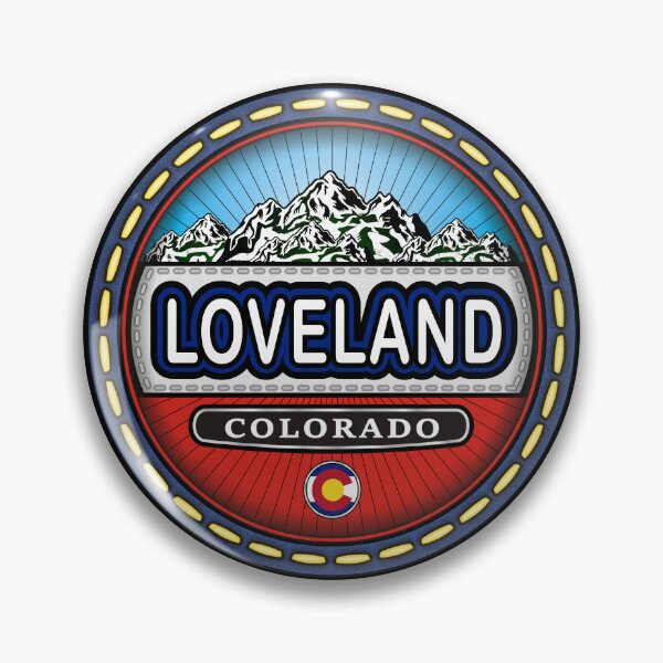 Item preview, Loveland Colorado stitching effect emblem designed and sold by studioss76.