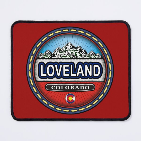 Item preview, Loveland Colorado stitching effect emblem designed and sold by studioss76.
