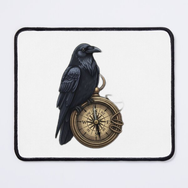 Item preview, Raven and Moon Compass Charm designed and sold by pumsquare.