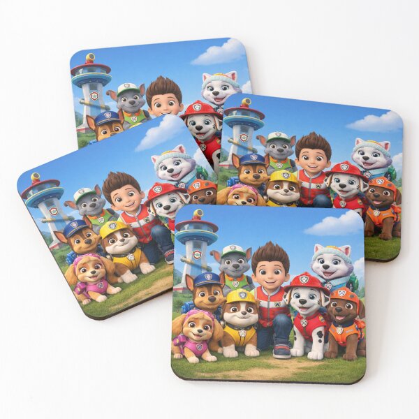 Item preview, Cute Rescue Puppy Team Adventure – Kids Cartoon Dog Squad Illustration designed and sold by Hugoschael.