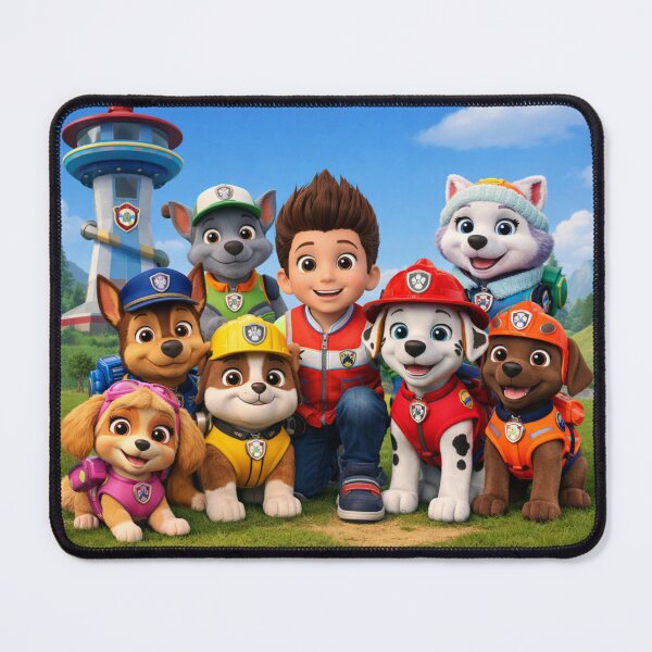 Item preview, Cute Rescue Puppy Team Adventure – Kids Cartoon Dog Squad Illustration designed and sold by Hugoschael.