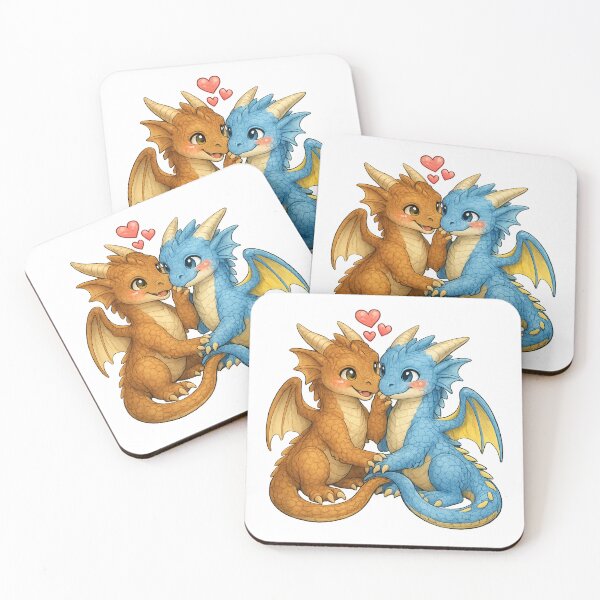 Item preview, Cute Baby Dragon Couple designed and sold by Hatchling Hollow.