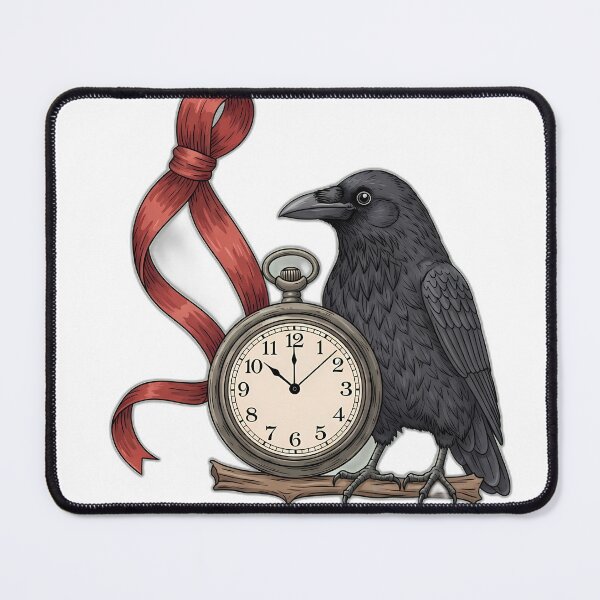Item preview, Crow with Pocket Watch Charm designed and sold by pumsquare.