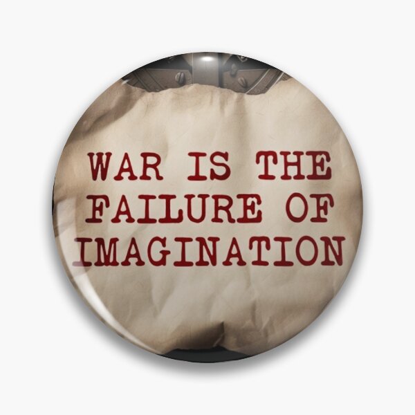 Item preview, War is the Failure of Imagination - Vintage Typewriter Art designed and sold by MakarenaCreate.