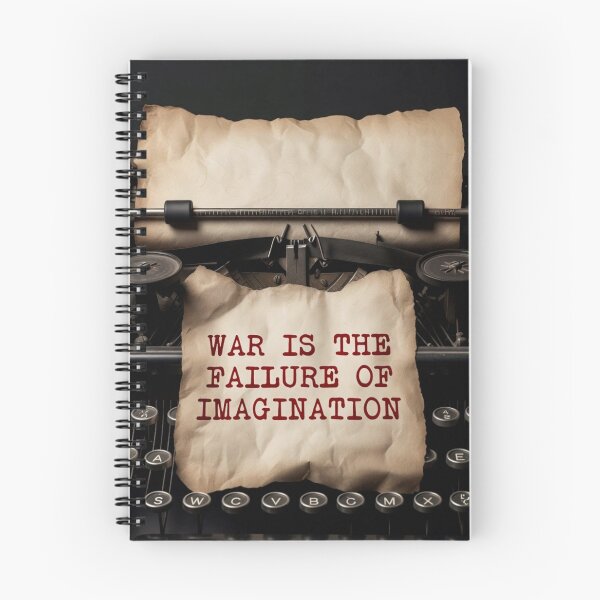 Item preview, War is the Failure of Imagination - Vintage Typewriter Art designed and sold by MakarenaCreate.
